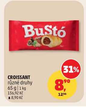 BuStó CROISSANT různé druhy 65 g