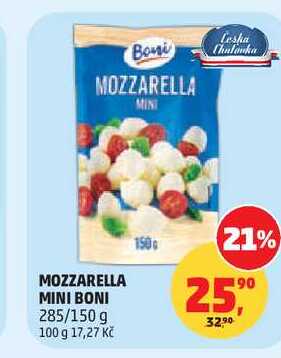 BONI MINI MOZZARELLA 285/150 g