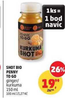 PENNY TO GO SHOT BIO ginger/ kurkuma 150 ml
