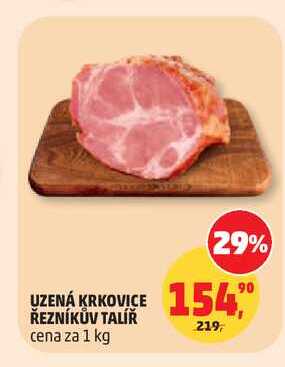 UZENÁ KRKOVICE ŘEZNÍKŮV TALÍŘ cena za 1 kg