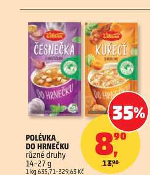 Vitana POLÉVKA DO HRNEČKU různé druhy 14-27 g