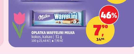 MILKA WAFFELINI kokos, kakao 31g