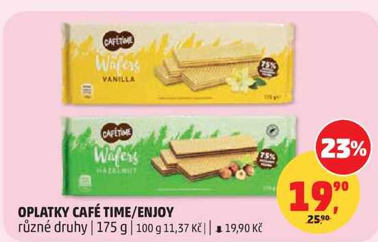 OPLATKY CAFÉ TIME/ENJOY různé druhy 175 g 