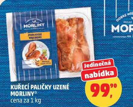 KUŘECÍ PALIČKY UZENÉ MORLINY 1 kg