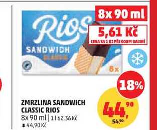 ZMRZLINA SANDWICH CLASSIC RIOS 8x 90 ml 