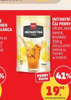 PENNY INSTANTNÍ ČAJ citron, lesní ovoce, broskev 350 g