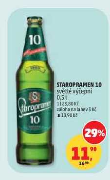 STAROPRAMEN 10 světlé výčepní 0,5l