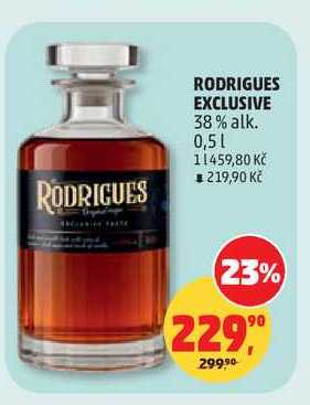 RODRIGUES EXCLUSIVE 38% alk. 0,5l