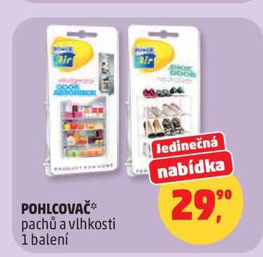 POHLCOVAČ pachů a vlhkosti 1 balení