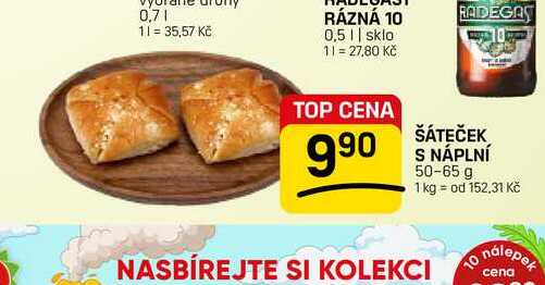 ŠÁTEČEK S NÁPLNÍ 50-65 g