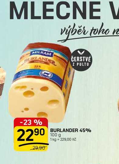 BURLANDER 45% 100 g
