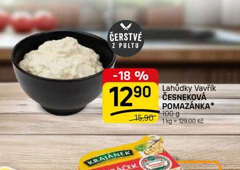 ČESNEKOVÁ POMAZÁNKA* 100 g