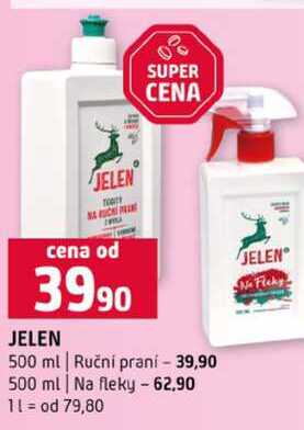 JELEN 500 ml Ruční praní 500 ml Na fleky