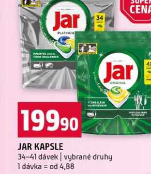 JAR KAPSLE 34-41 dávek vybrané druhy