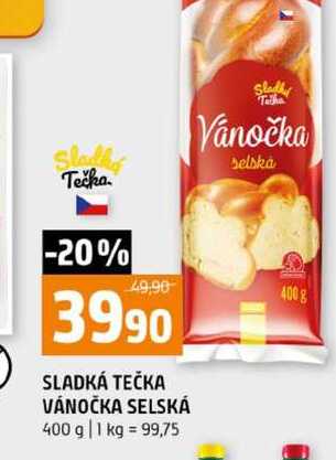 SLADKÁ TEČKA VÁNOČKA SELSKÁ 400 g