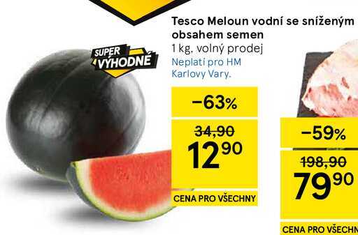 Tesco Meloun vodní se sníženým obsahem semen, 1 kg