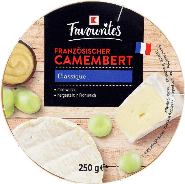 K-Favourites Francouzský camembert sýr s bílou plísní
