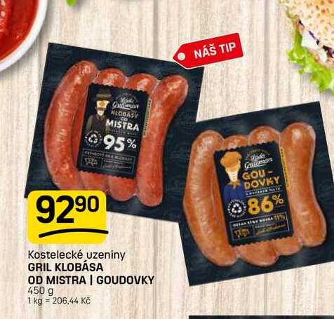 GRIL KLOBÁSA OD MISTRA | GOUDOVKY 450 g 