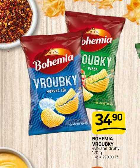 BOHEMIA VROUBKY vybrané druhy 120 g