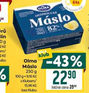 Olma Máslo 250 g