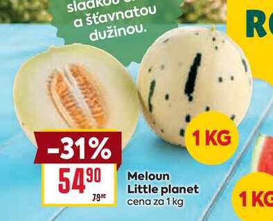 Meloun Little planet cena za 1 kg