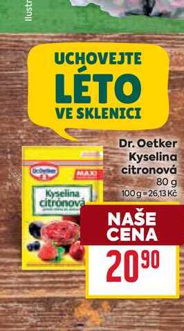 Dr. Oetker Kyselina citronová 80 g 