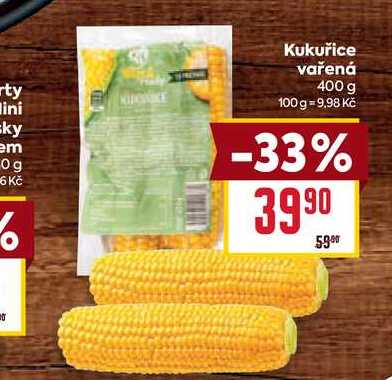 Kukuřice vařená 400 g