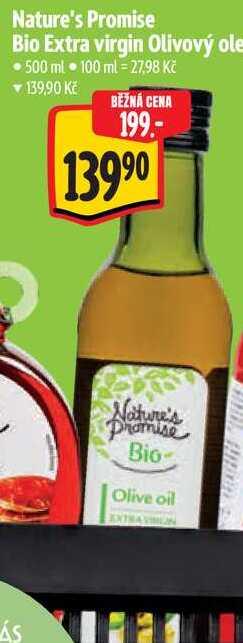 Nature's Promise Bio Extra virgin Olivový olej, 500 ml