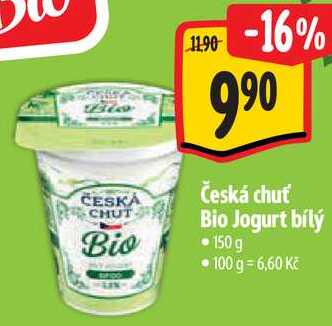 Česká chuť Bio Jogurt bílý, 150 g