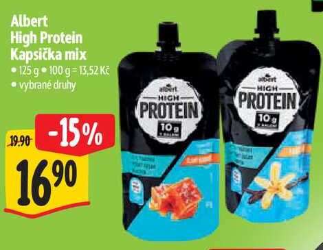 Albert High Protein Kapsička mix, 125 g