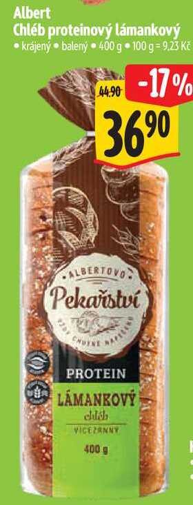 Albert Chléb proteinový lámankový, 400 g
