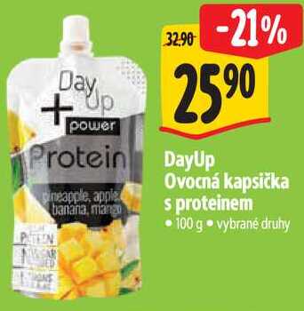 DayUp Ovocná kapsička s proteinem, 100 g