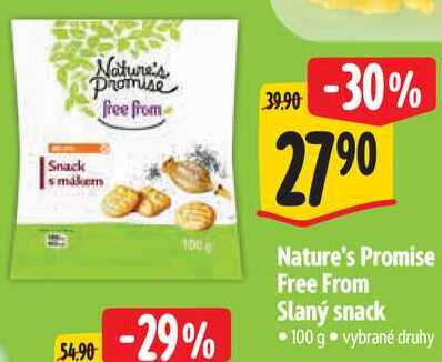 Nature's Promise Free From Slaný snack, 100 g