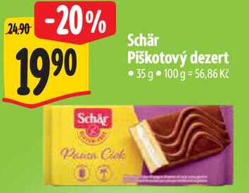 Schär Piškotový dezert, 35 g
