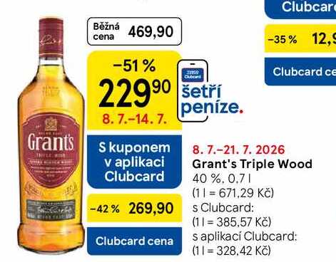 Grant's Triple Wood 40 %, 0.7 l