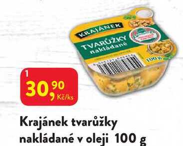Krajánek tvarůžky nakládané v oleji 100 g