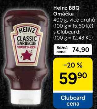 Heinz BBQ Omáčka, 400 g, více druhů