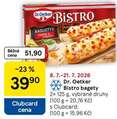 Dr. Oetker Bistro bagety, 2x 125 g
