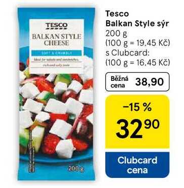 Tesco Balkan Style sýr, 200 g