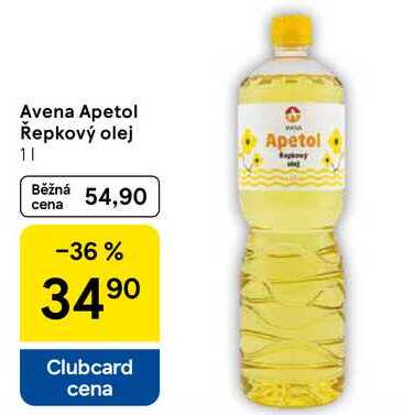Avena Apetol Řepkový olej, 1 l
