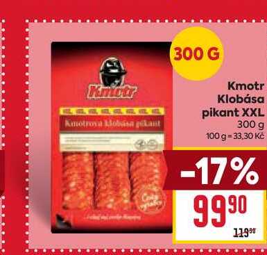 Kmotr Klobása pikant XXL 300 g 