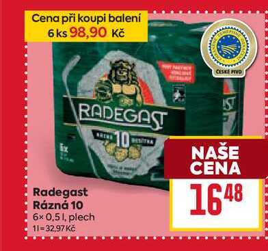 Radegast Rázná 10 6x 0,51, plech