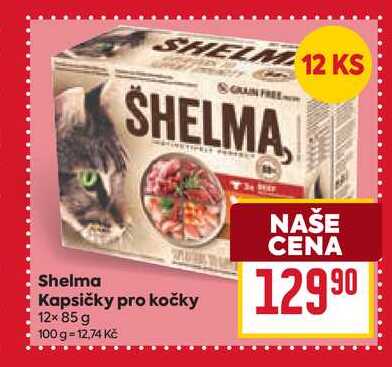 Shelma Kapsičky pro kočky 12× 85 g