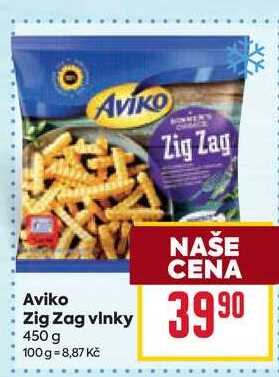 Aviko Zig Zag vlnky 450 g