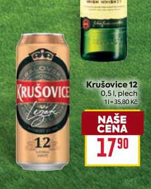 Krušovice 12 0,5l plech 