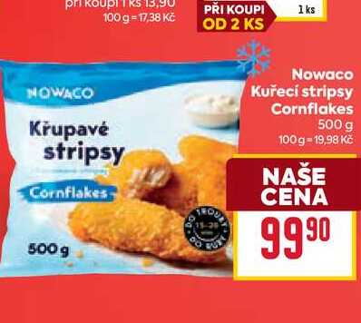 Nowaco Kuřecí stripsy Cornflakes 500 g