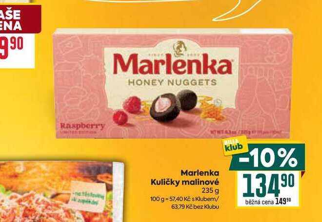 Marlenka Kuličky malinové 235 g