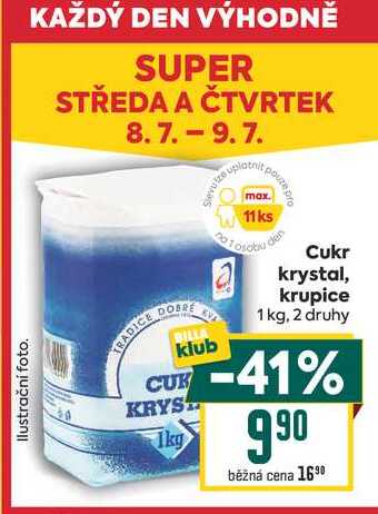 Cukr krystal, krupice 1 kg