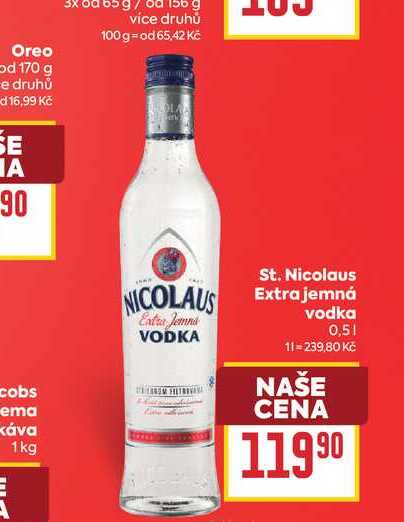 St. Nicolaus Extra jemná vodka 0,5l