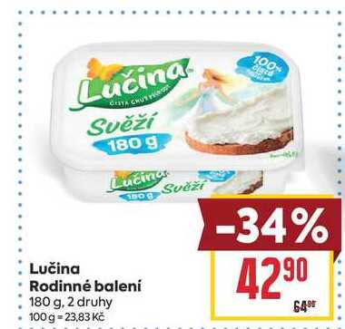 Lučina Rodinné balení 180 g